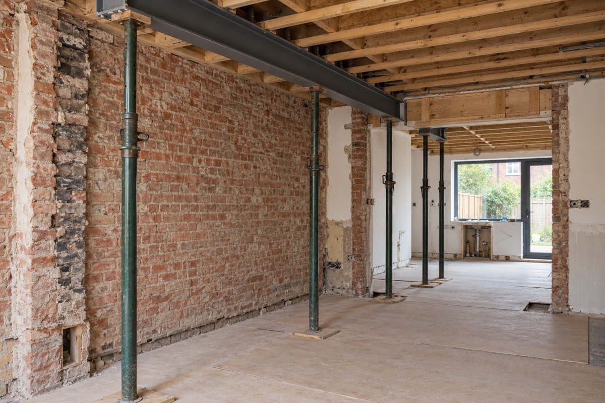 Illustrative property renovations scene